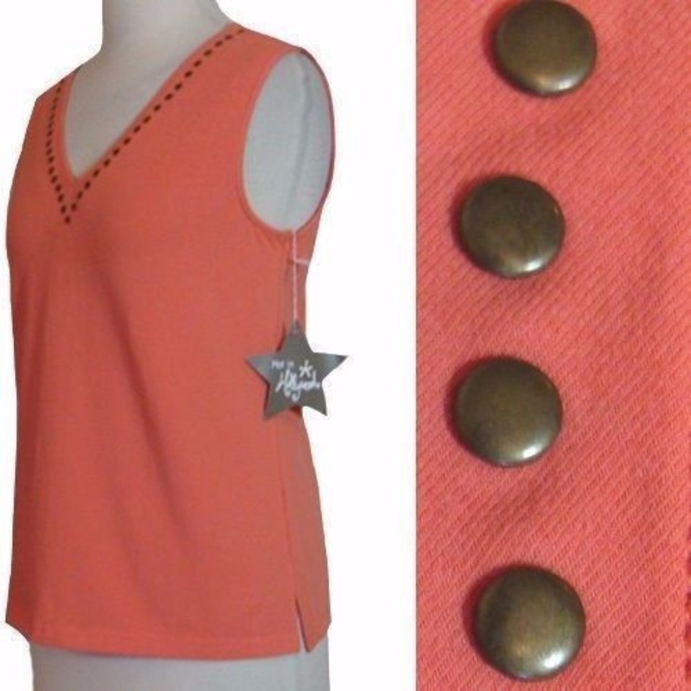 $59 Hot in Hollywood Pullover Tank Top Metal Stud